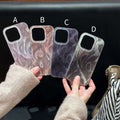 Monochrome Holographic Silver Foil Feather Phone Case | ZAKAPOP