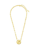 Bold CZ Zodiac Link Pendant Necklace