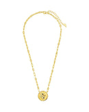 Bold CZ Zodiac Link Pendant Necklace