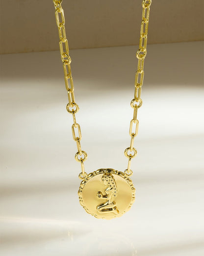 Bold CZ Zodiac Link Pendant Necklace