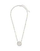 Bold CZ Zodiac Link Pendant Necklace