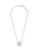Bold CZ Zodiac Link Pendant Necklace