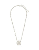 Bold CZ Zodiac Link Pendant Necklace