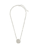 Bold CZ Zodiac Link Pendant Necklace
