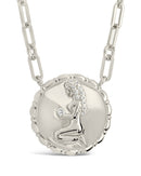 Bold CZ Zodiac Link Pendant Necklace