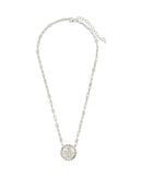 Bold CZ Zodiac Link Pendant Necklace