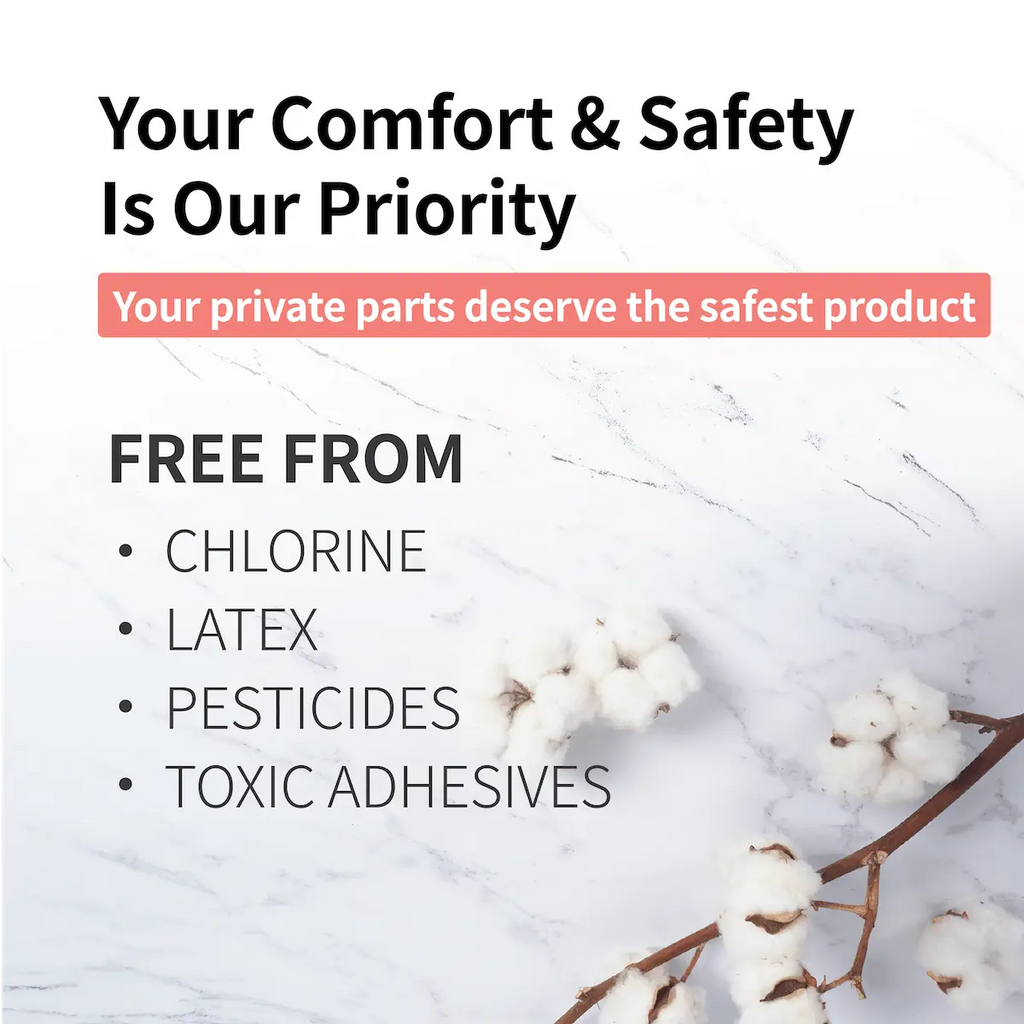 Organic Cotton Cover Pads - Overnight