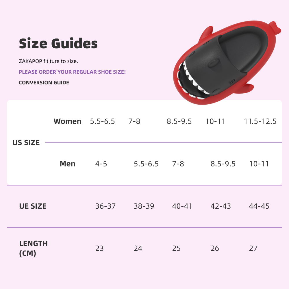 Original Two-color Edge Shark Slippers(Adults) | ZAKAPOP