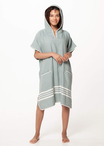 Beach Cover Up, Poncho with Hood