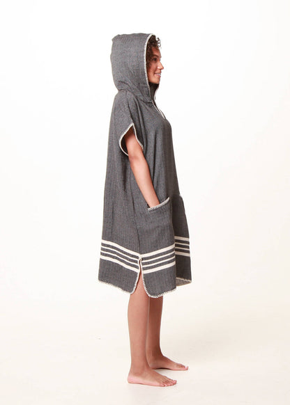 Beach Cover Up, Poncho with Hood