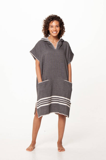 Beach Cover Up, Poncho with Hood