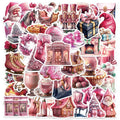 Pink Christmas Decor Sticker DIY Phone Case | ZAKAPOP