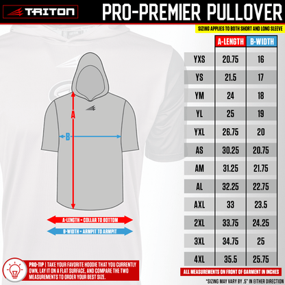 Baseball Seam Cross HyperMAX Short Sleeve Hoodie