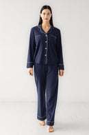 Classic Luxury Pajamas in Brushed Pima Cotton