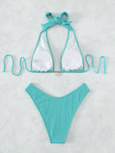 Sexy Shell-Embellished Two-Piece Bikini Set | ZAKAPOP