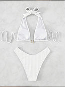 Sexy Shell-Embellished Two-Piece Bikini Set | ZAKAPOP
