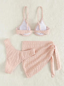 Sexy Split Three Piece Swimwear | ZAKAPOP