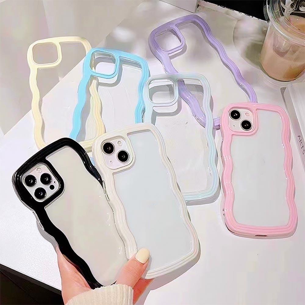 Simple Mobile Phone Case with Wavy Border | ZAKAPOP