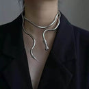 Soft Metal Snake Necklace for Women | ZAKAPOP