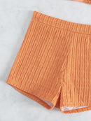 Solid Color Halter Triangle Bikini Swim Suit | ZAKAPOP