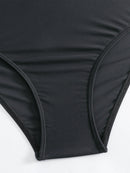 Sporty Tie-Strap Mesh Skirt One-Piece Swimwear | ZAKAPOP