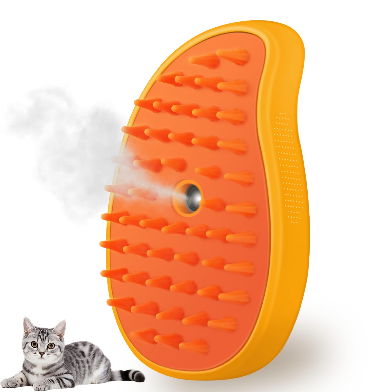 Steamy Pet Brush for Dogs&Cats, Steaming for Grooming | ZAKAPOP