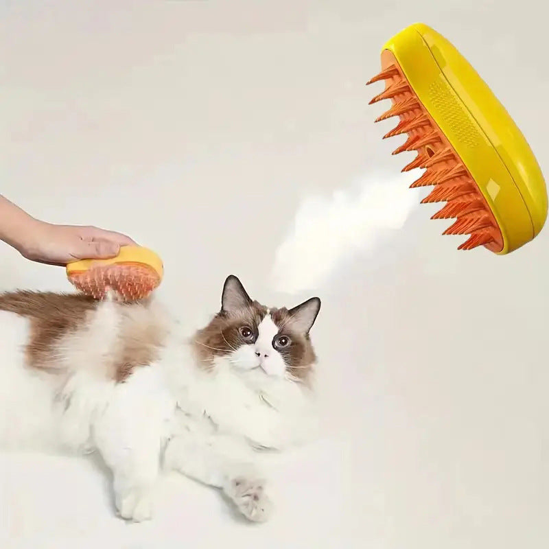 Steamy Pet Brush for Dogs&Cats, Steaming for Grooming | ZAKAPOP