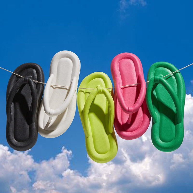 Summer Beach Soft Bottom Non Slip  Flip Flops Slippers | ZAKAPOP