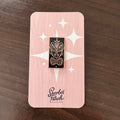Tiki idol enamel pin