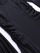 Trendy Slim Fit Batwing Sleeve Dress | ZAKAPOP