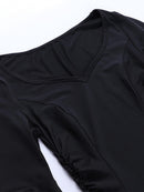 Trendy Slim Fit Batwing Sleeve Dress | ZAKAPOP