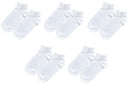 tittimitti® Kids 98% Organic Cotton Ankle Socks 5-Pack – Breathable Lightweight Socks for Active Kids