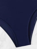 Women's New Solid Color Mesh One-Piece Swimwear | ZAKAPOP