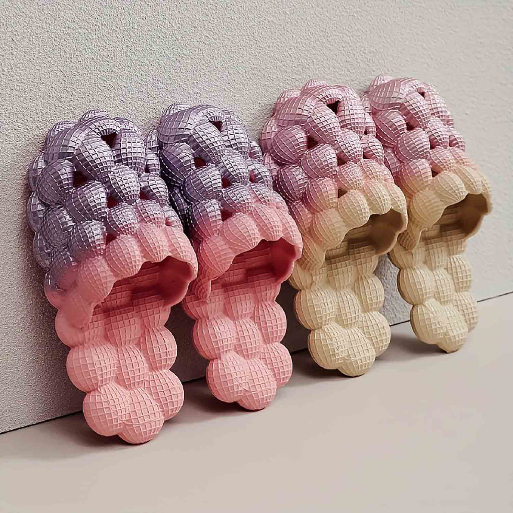 Women's Ombre Color Bubble Slides Slippers | ZAKAPOP