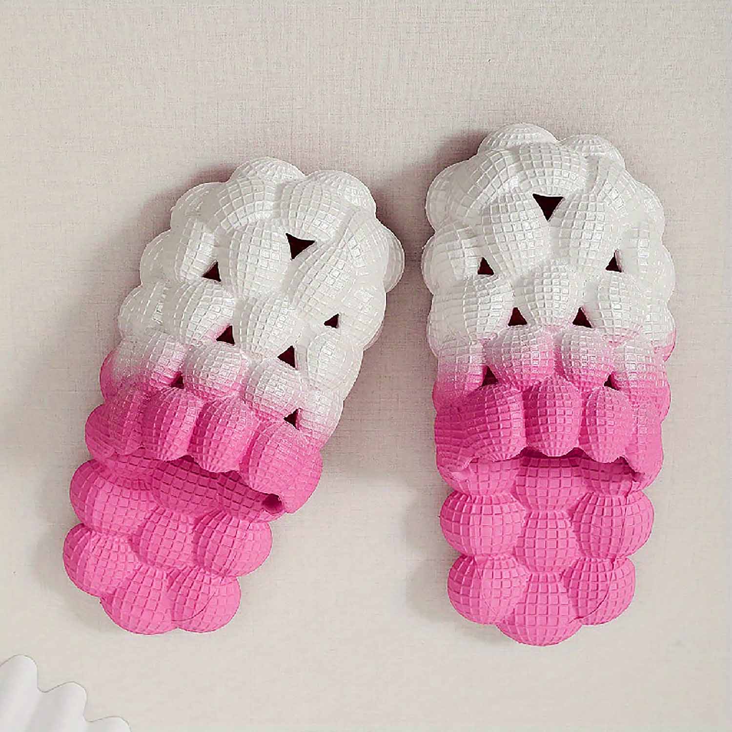 Women's Ombre Color Bubble Slides Slippers | ZAKAPOP