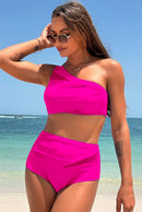 Women's Sexy Mesh One-Shoulder Bikini Swimsuit | ZAKAPOP