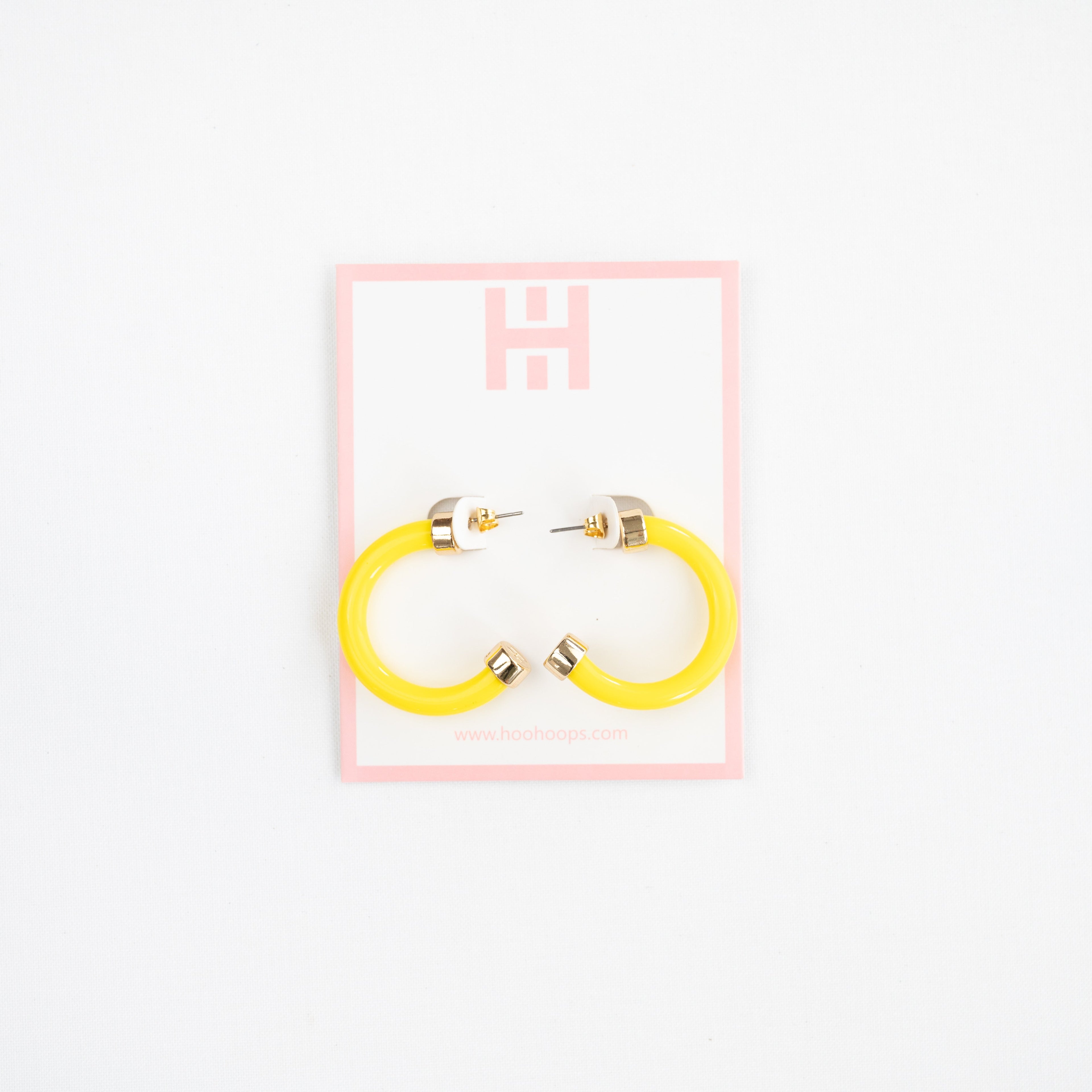 Yellow Hoop Earrings