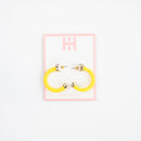 Yellow Hoop Earrings