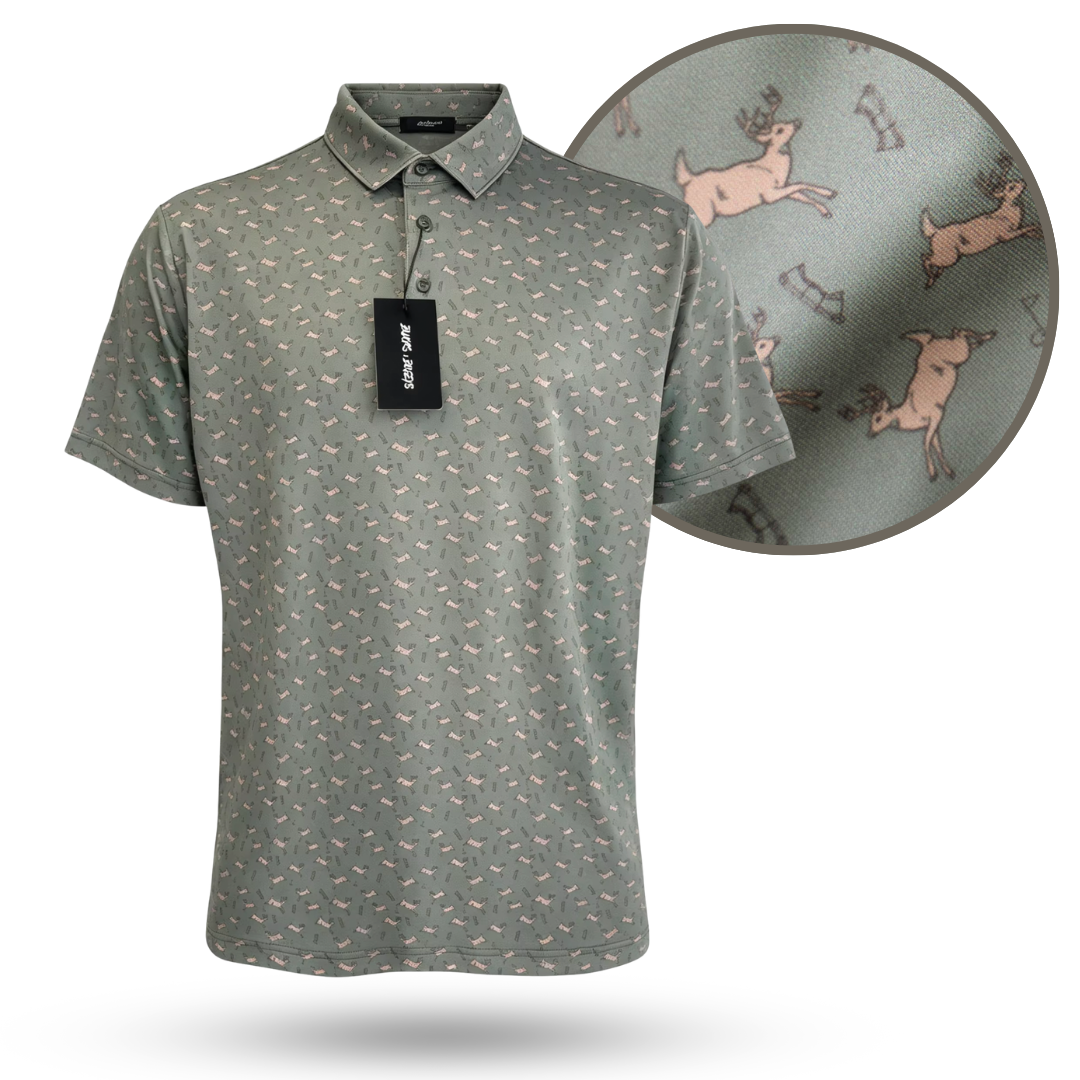 "Bows &amp; Bucks" Golf Polo