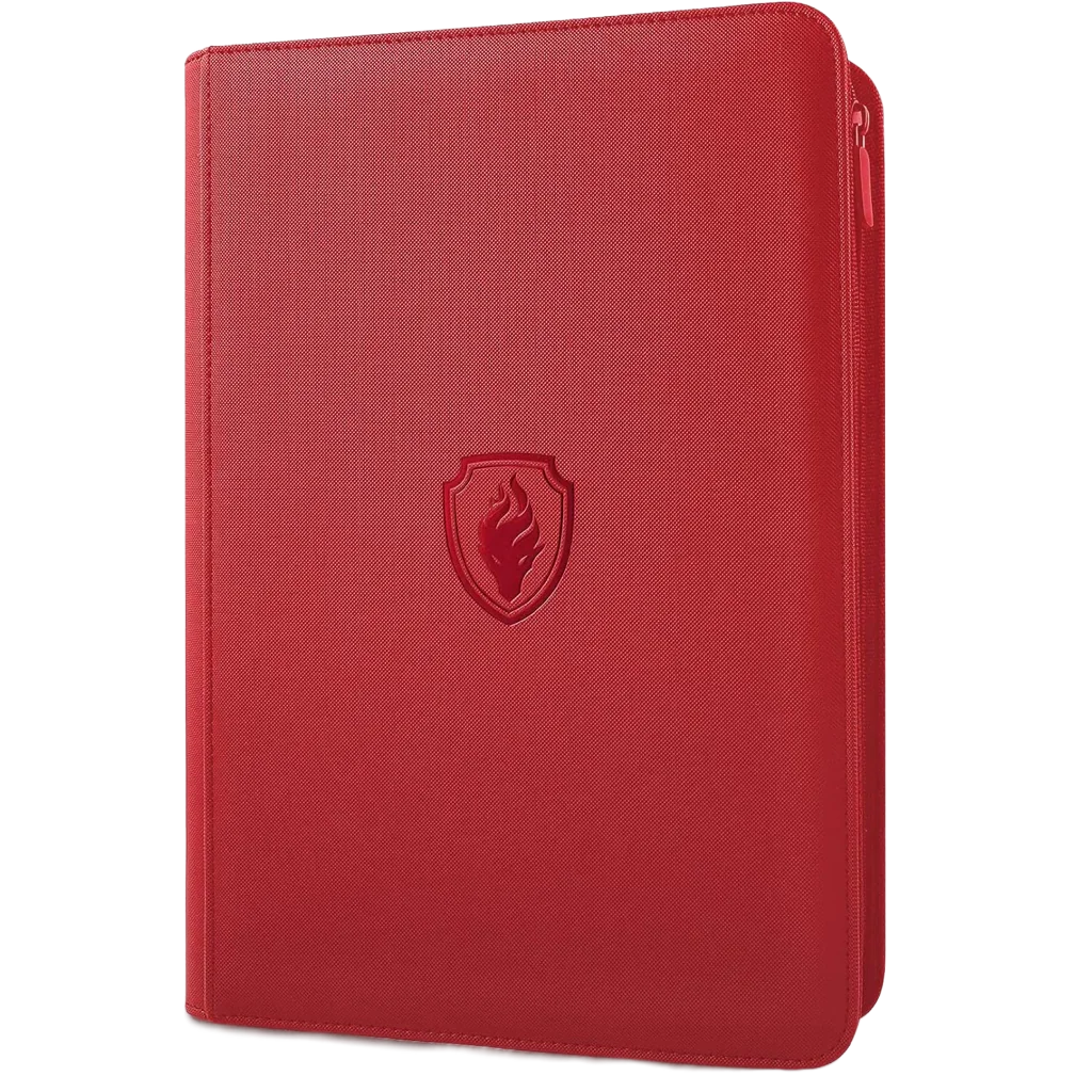 9 Pocket Card Binder, 360 Trading Card Holder Book Premium PU cover zip