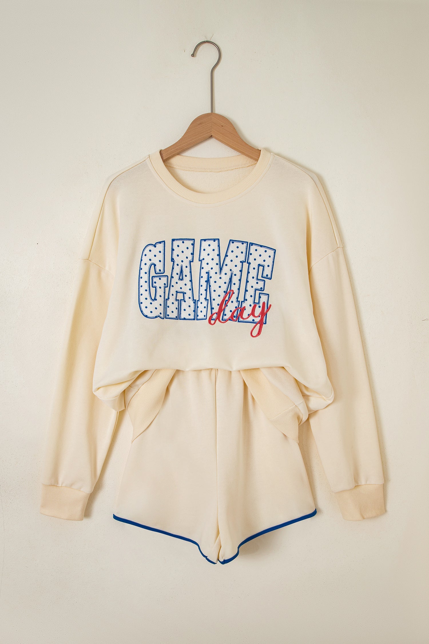 Game Day Crew Neck Sweatshirt &amp; Shorts Set