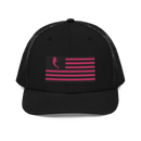 Flag Embroidered Neon Pink (Snapback)