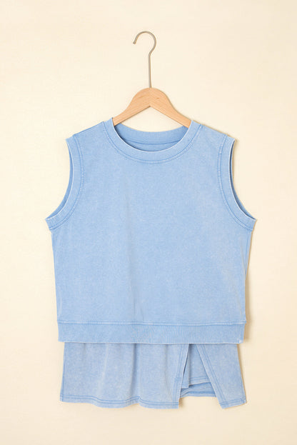 Mineral Wash Tank Top &amp; Lined Skort Set