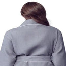 Women’s Waffle Piping Bathrobe – Lightweight Spa-Style Comfort