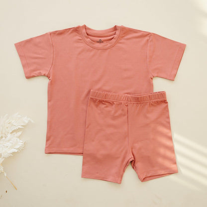 Bamboo Tee &amp; Bike Shorts - sold as separates