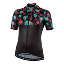 Nalini Turin 2006 Women's Cycling Jersey - Black with Flowers XS, S, M, XL