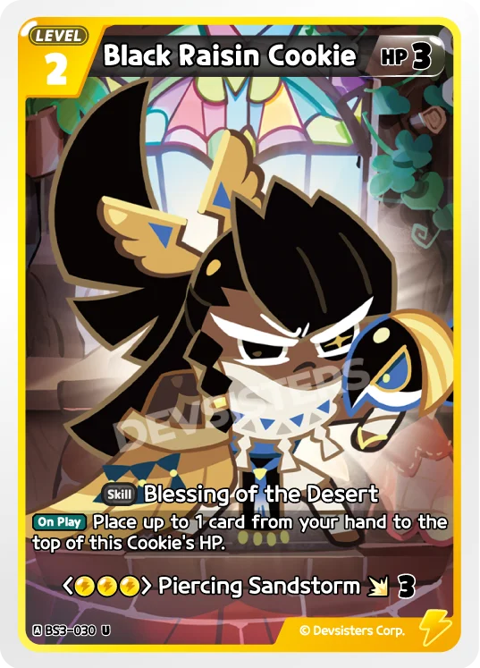Black Raisin Cookie BS3-030 U | Uncommon Card