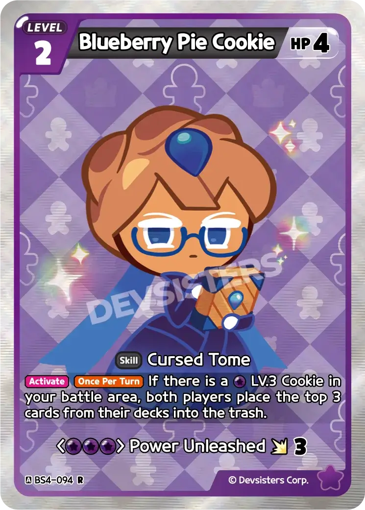 Blueberry Pie Cookie BS4-094 R | Rare Card