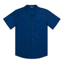 Men’s Short Sleeve Tailored Fit Button-Down Shirt – Blue Sapphire