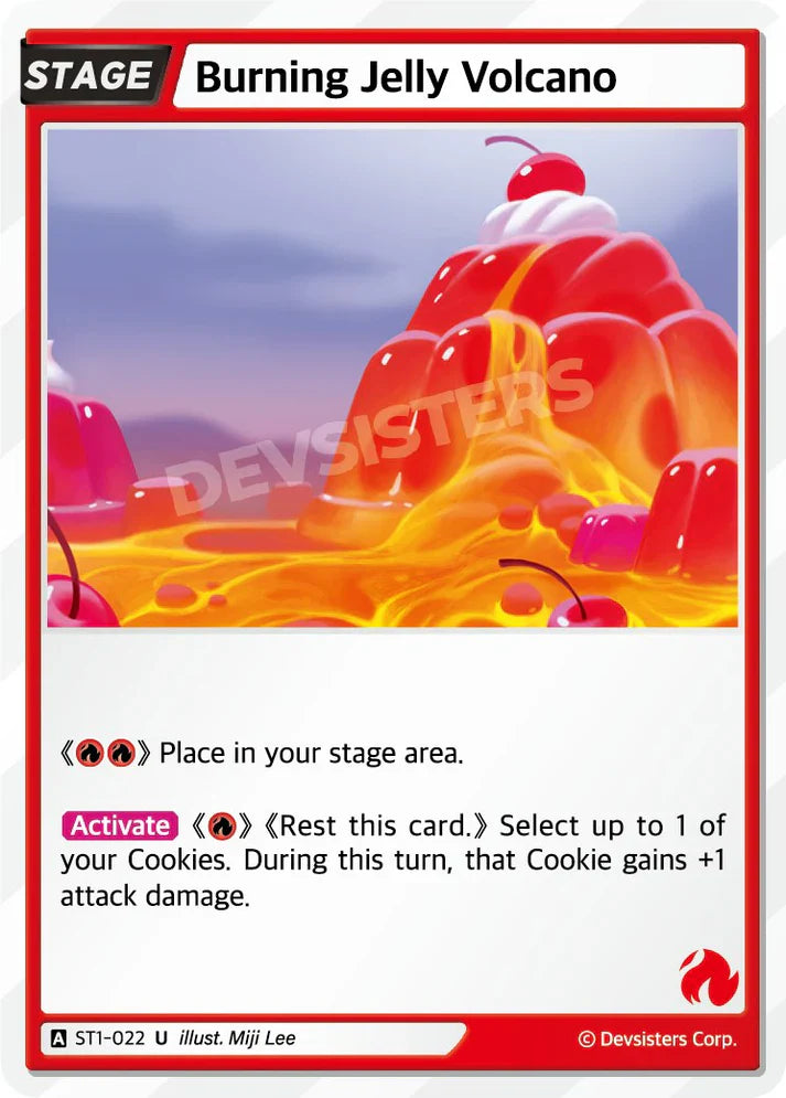 Burning Jelly Volcano ST1-022 U | Uncommon Card